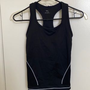 Calvin Klein Racer back sport Running top reflective lines support shelf bra PS
